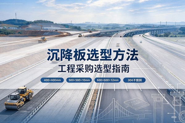 同心沉降板选择方法