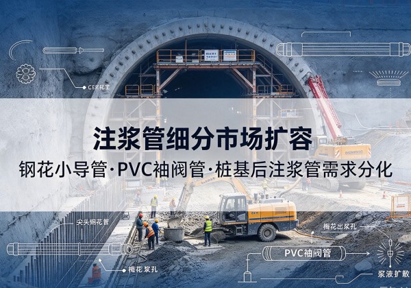 同心注浆管细分市场扩容，隧道钢花小导管、PVC 袖阀管、桩基后注浆管需求分化