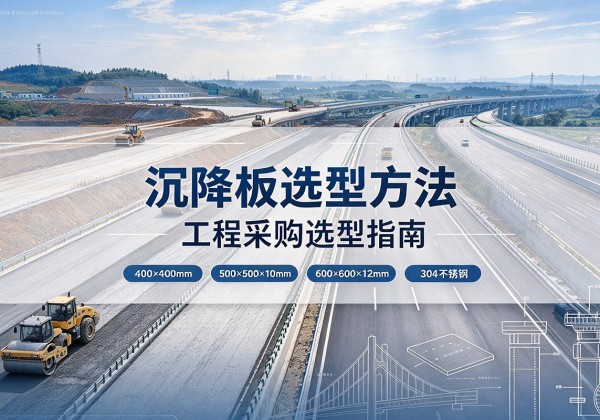 同心沉降板选择方法